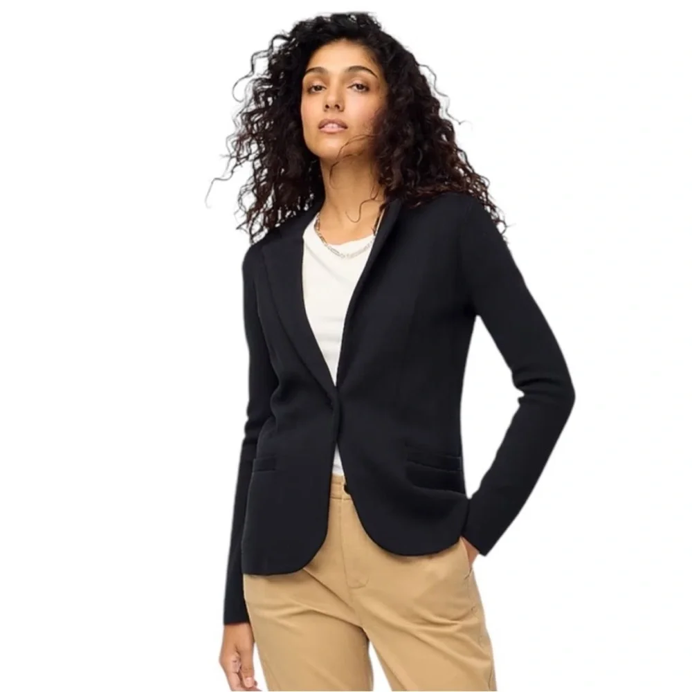 J. Crew Women’s Schoolboy Sweater Blazer Black